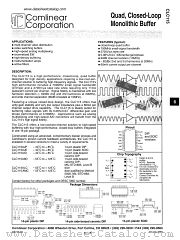 CLC115AJE datasheet pdf Comlinear Corporation