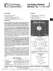 CLC231 datasheet pdf Comlinear Corporation