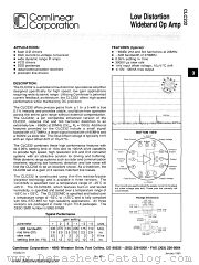 CLC232AK datasheet pdf Comlinear Corporation