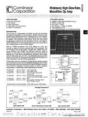 CLC405AJP datasheet pdf Comlinear Corporation