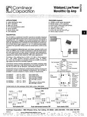 CLC406ALC datasheet pdf Comlinear Corporation