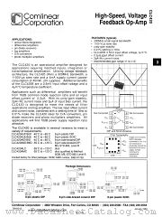 CLC420B8D datasheet pdf Comlinear Corporation