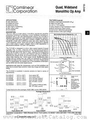 CLC430AMC datasheet pdf Comlinear Corporation