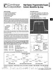 CLC505A8D datasheet pdf Comlinear Corporation