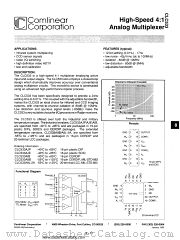 CLC533A8B datasheet pdf Comlinear Corporation