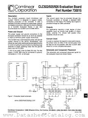 CLC926 datasheet pdf Comlinear Corporation