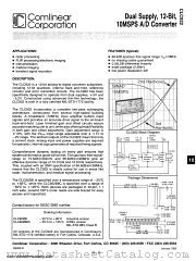 CLC922 datasheet pdf Comlinear Corporation