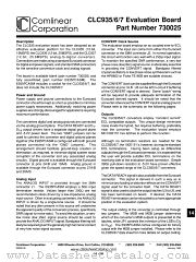 730025 datasheet pdf Comlinear Corporation