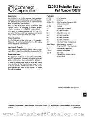 CLC942 datasheet pdf Comlinear Corporation