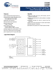 CY22388FZXC datasheet pdf Cypress