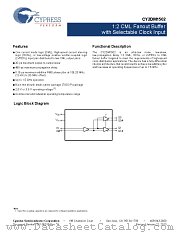 CY2DM1502ZXI datasheet pdf Cypress