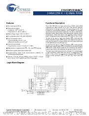 CY62138FV30LL-45BVXI datasheet pdf Cypress