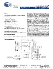 CY62167EV30LL-45BVIT datasheet pdf Cypress