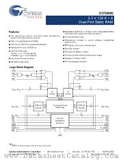 CY7C009V-15AXC datasheet pdf Cypress