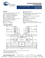 CY7C037AV-20AXC datasheet pdf Cypress