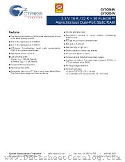 CY7C056V-15AXC datasheet pdf Cypress