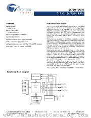 CY7C1012AV33-8BGCT datasheet pdf Cypress