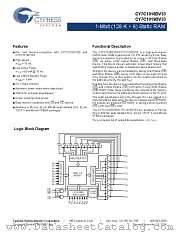 CY7C1019DV33-10ZSXI datasheet pdf Cypress
