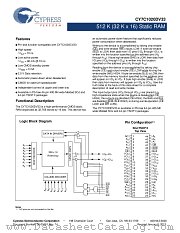 CY7C1020DV33-10ZSXI datasheet pdf Cypress