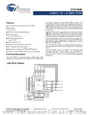 CY7C1046D-10VXIT datasheet pdf Cypress