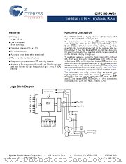CY7C1061AV33-10ZXIT datasheet pdf Cypress