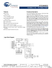 CY7C1061DV33-10BV1XI datasheet pdf Cypress