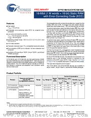CY7C1061G30-10BV1XIES datasheet pdf Cypress