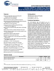 CY7C1145KV18-400BZXI datasheet pdf Cypress