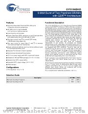 CY7C1302DV25-167BZC datasheet pdf Cypress