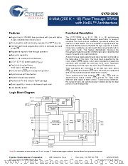 CY7C1353G-100AXCT datasheet pdf Cypress
