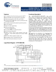 CY7C1354CV25-200AXC datasheet pdf Cypress
