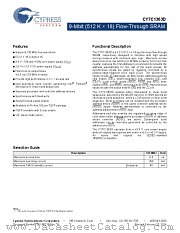 CY7C1363D-133AXI datasheet pdf Cypress