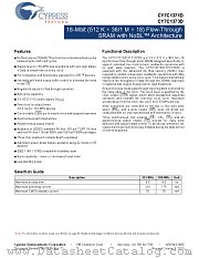 CY7C1371D-133BGCT datasheet pdf Cypress