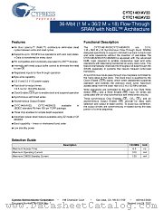 CY7C1463AV33-133AXC datasheet pdf Cypress
