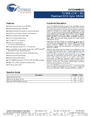 CY7C1484BV33-250BZXC datasheet pdf Cypress