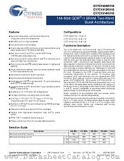 CY7C1614KV18-250BZI datasheet pdf Cypress