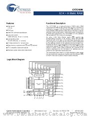 CY7C199NL-15ZXCT datasheet pdf Cypress
