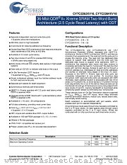 CY7C2264XV18-366BZXC datasheet pdf Cypress