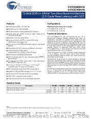 CY7C25702KV18-550BZXI datasheet pdf Cypress