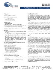 CY7C64013C-SXC datasheet pdf Cypress