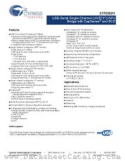 CY7C65211-24LTXI datasheet pdf Cypress