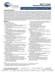 CY8C3865AXA-018 datasheet pdf Cypress