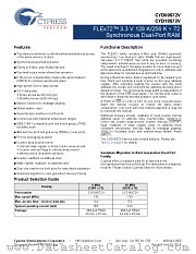 CYD18S72V-133BBI datasheet pdf Cypress