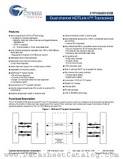 CYP15G0201DXB-BBXI datasheet pdf Cypress
