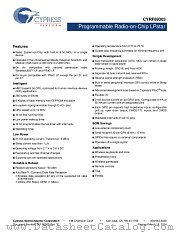 CYRF69303-40LTXC datasheet pdf Cypress