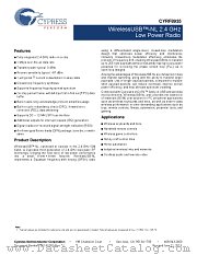 CYRF8935A-4X14C datasheet pdf Cypress