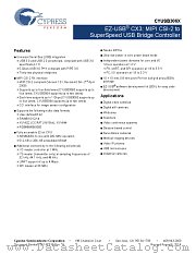 CYUSB3064-BZXC datasheet pdf Cypress