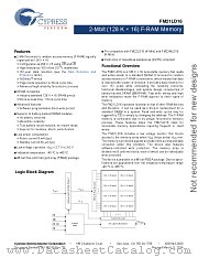 FM21LD16-60-BGTR datasheet pdf Cypress
