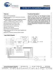 STK22C48-SF45I datasheet pdf Cypress