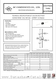 P600B datasheet pdf DC Components